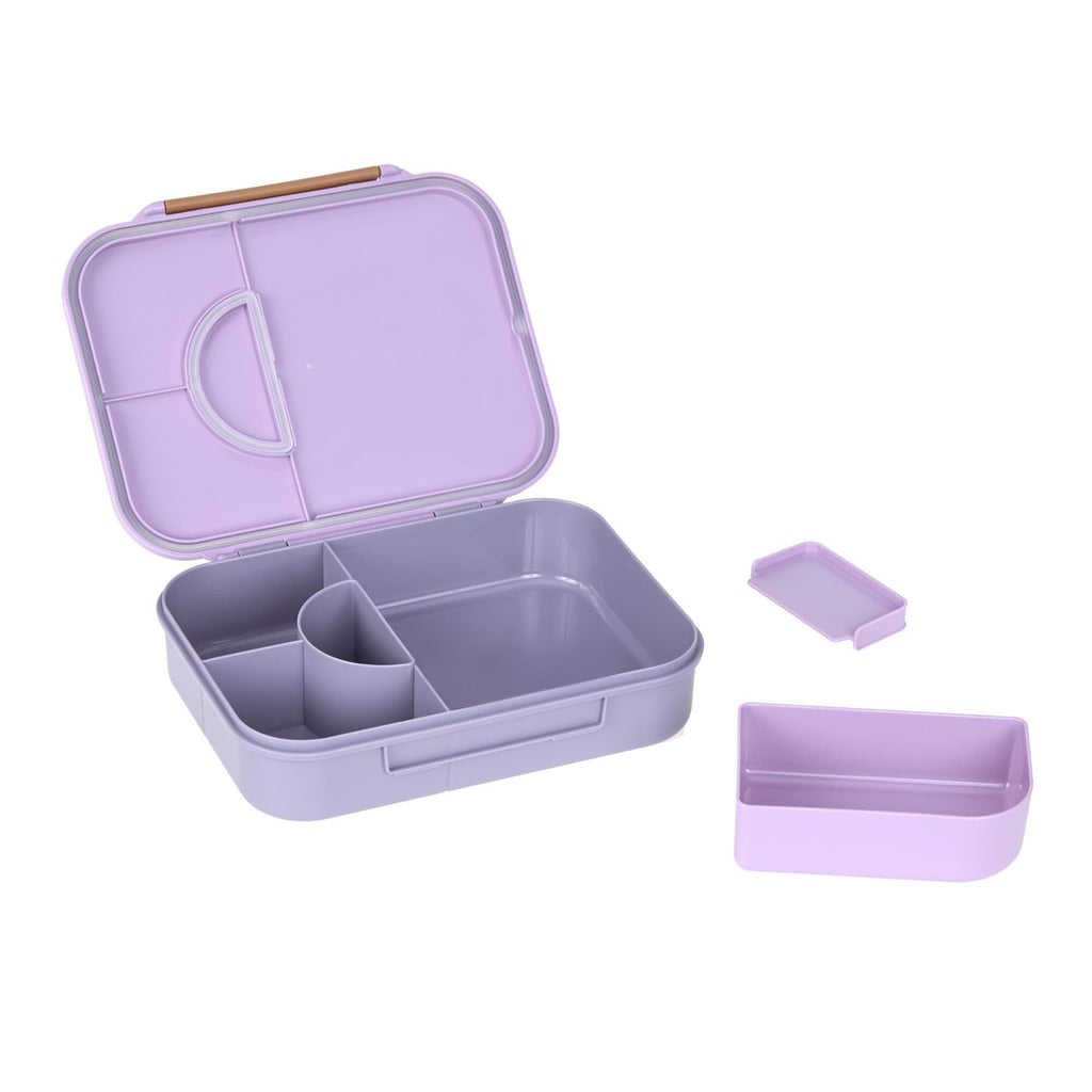 Bento-Lunchbox - Little Gang - Heart Lilac - Lässig