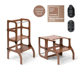 Wooden learning tower - Step'n sit - Mocha Mouse with black - Ette Tete