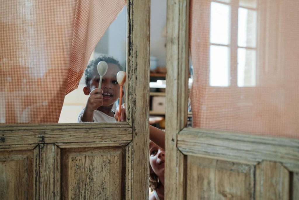 Twin-souls puppets - Houten poppetjes