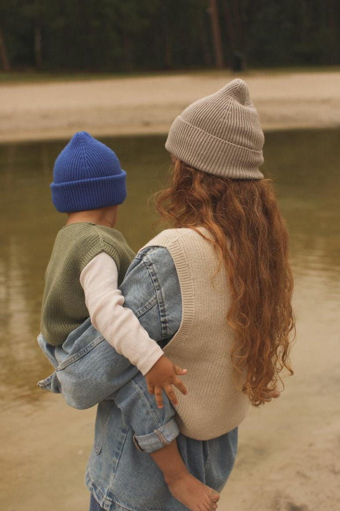 Beanie Fonzie Kids - Cobalt blue