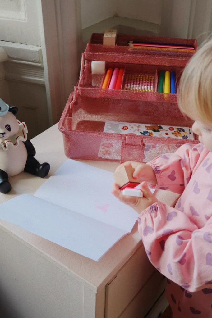 Creatieve caddy - Glitter Rose