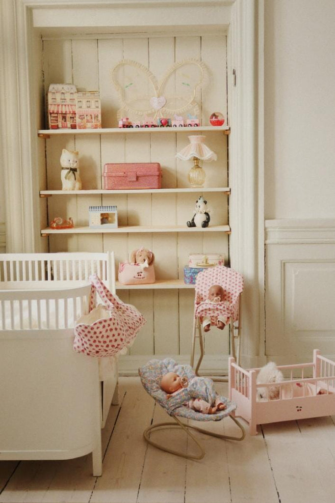 Poppendraagmand - Rosie rose