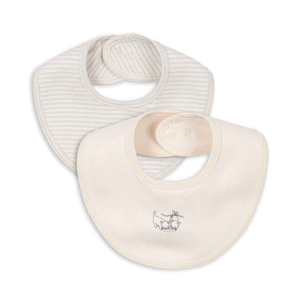 2-pack slabbetjes Fio Stripe - Blue Mix