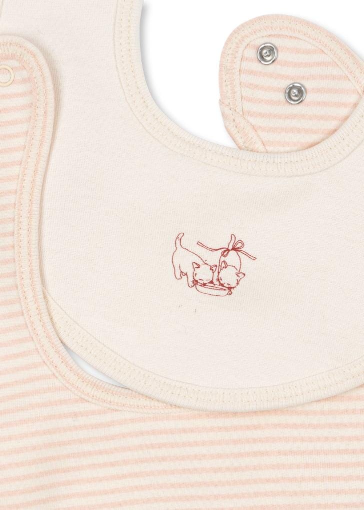 2-pack slabbetjes Fio Stripe - Blush Mix