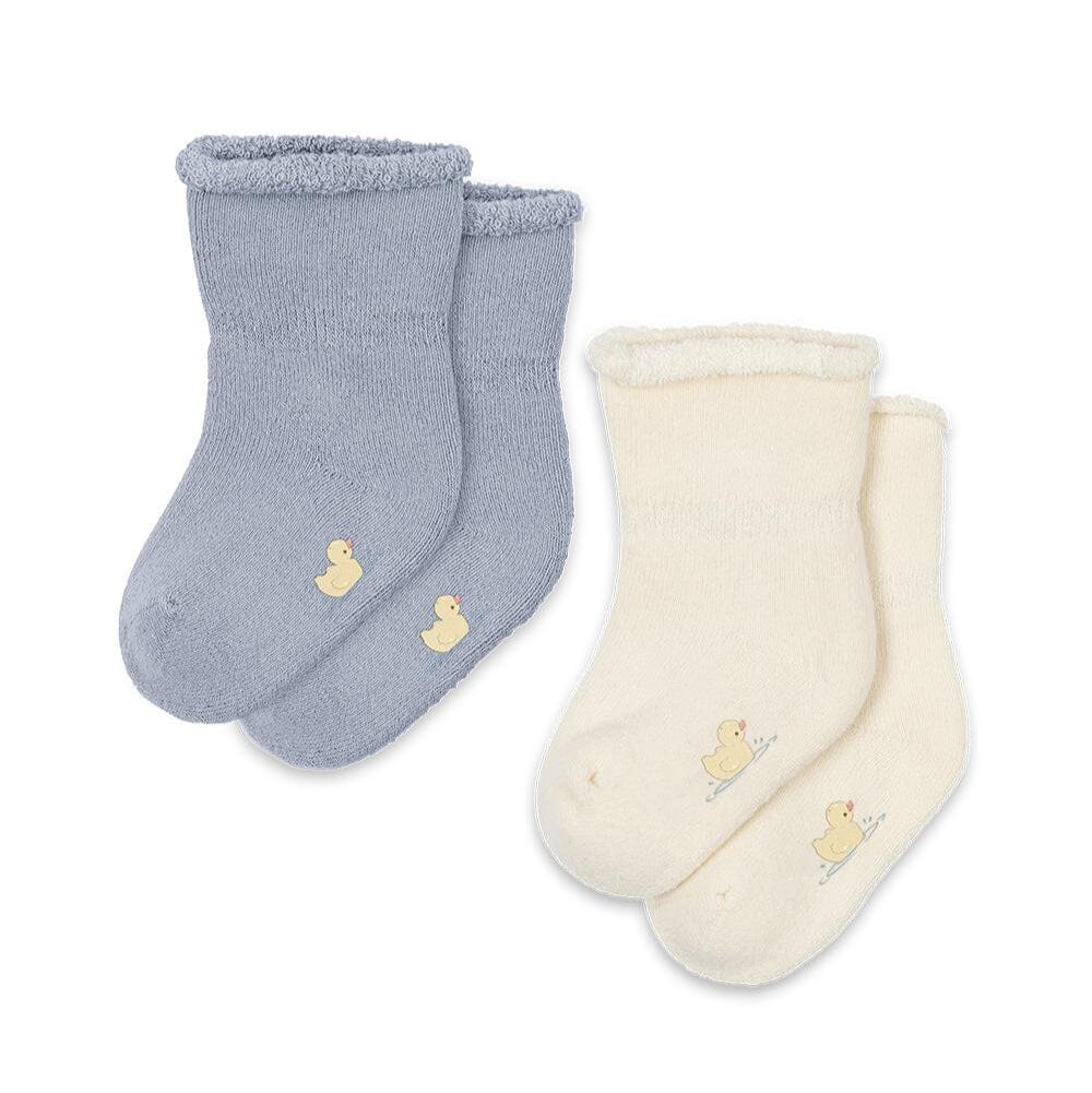 2-pack terry sokken - Gray Dawn