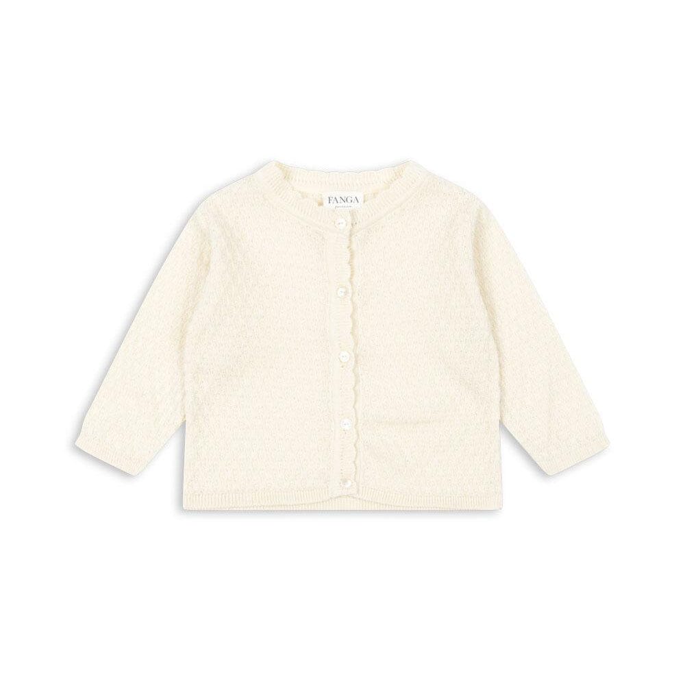 Cardigan Venti Pointelle - Antique White
