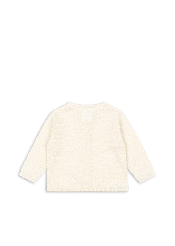 Cardigan Venti Pointelle - Antique White
