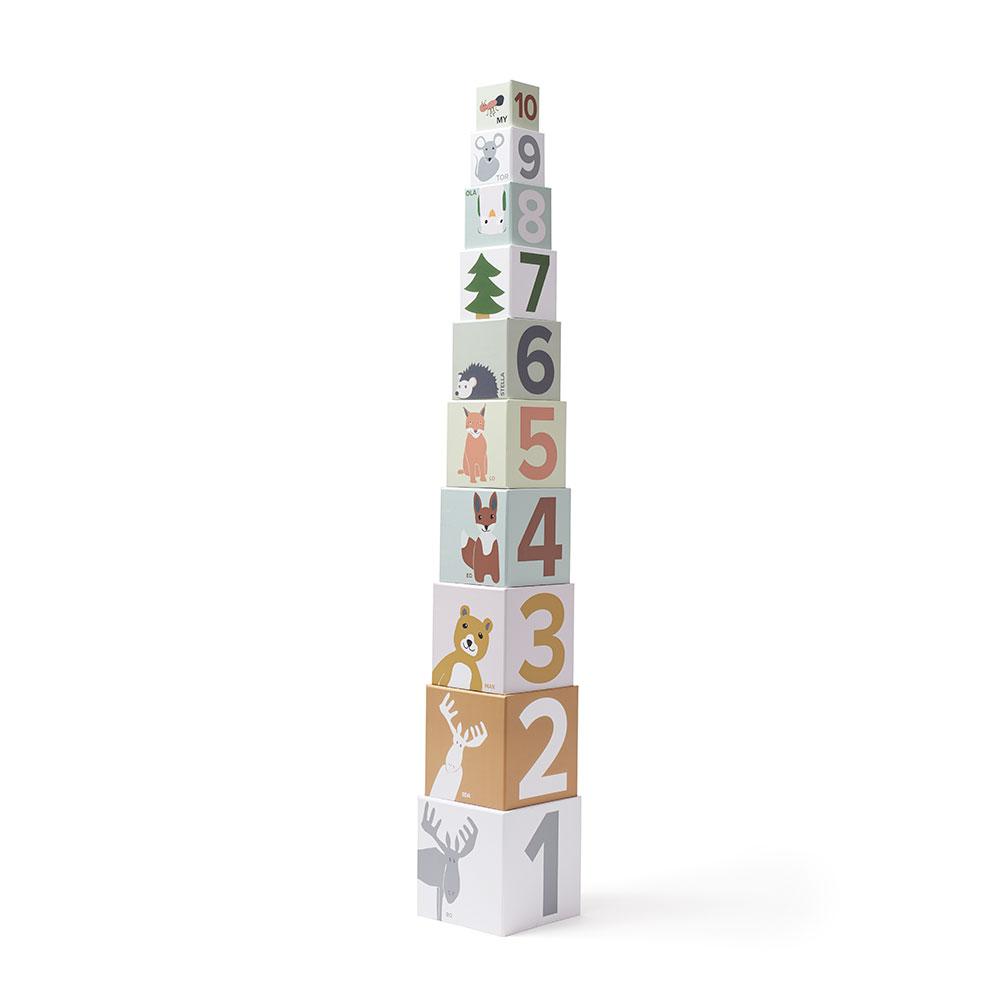 Kid's Concept - Blokkentoren karton 10 stuks - Edvin