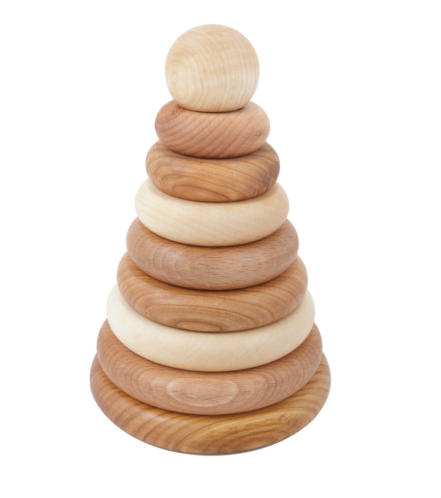 Wooden Story - Houten stapeltoren - Rond - Natural