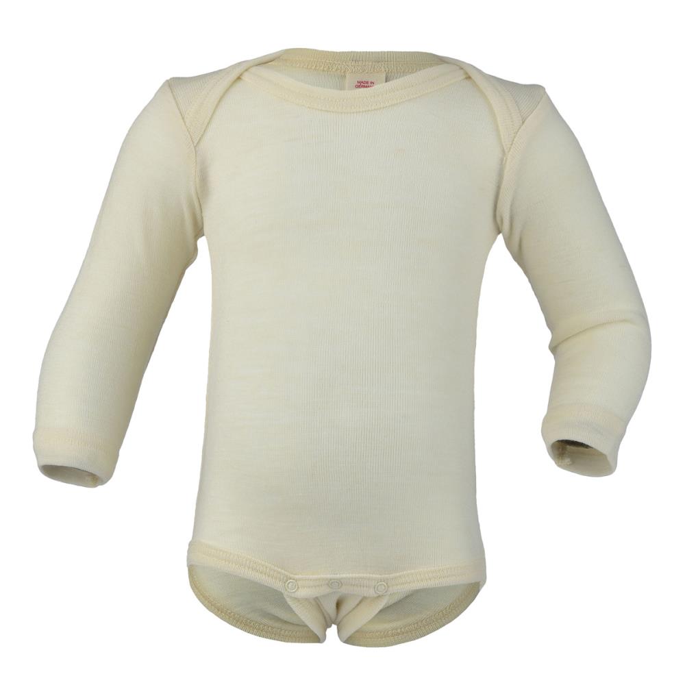 Wool romper with long sleeves - Natural - Engel Natur