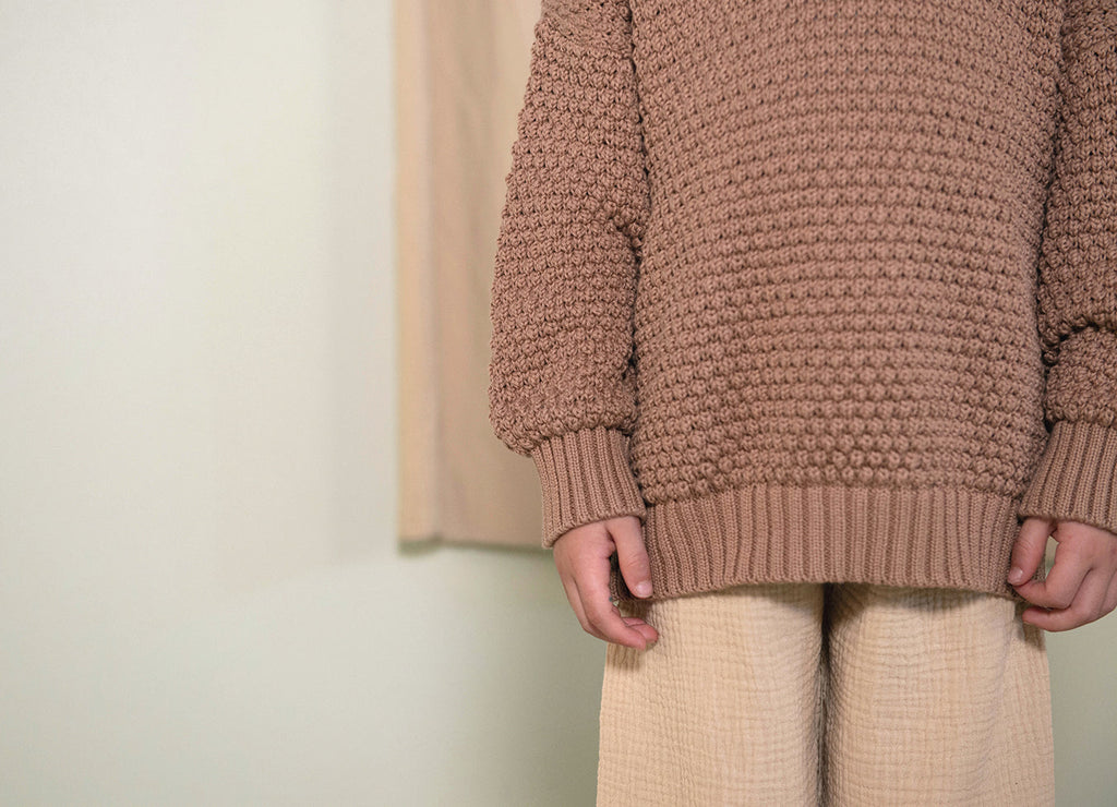 Tur knit sweater - Rose - Nixnut