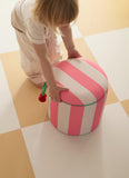 Cylinder pouffe with storage space - Pink - Kid's Concept 