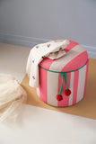 Cylinder pouffe with storage space - Pink - Kid's Concept 