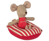 Rubberboot voor muizen - Rood gestreept