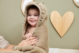Badcape badstof ruffle - Taupe - Meyco