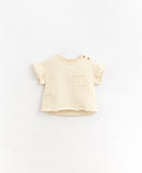 T-shirt with flounce on the sleeves baby - Karité - Play Up