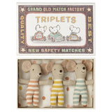 Triplets baby mice in matchbox - Maileg