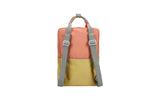 Rugzak large - Wonders Coral pink + Reed green