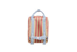 Rugzak medium - Wonders Envelope Stripes Coral Pink + Sandy yellow
