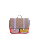 Schooltas - Gingham Flower - Sticky Lemon