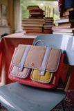 Schooltas - Gingham Flower - Sticky Lemon