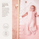 Slaapzak ongevoerd pre-washed hydrofiel - Soft Pink - Meyco