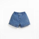 Jeansshort - Medium blue denim