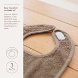 3-Pack Slab klittenband - Natural/Soft Sand/Taupe - Meyco