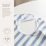 2-pack Slab met opvangbak - Fat Stripe Jeans Blue - Meyco