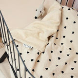 Deken borduur pre-washed hydrofiel badstof - Sweet Heart Soft Sand - Meyco