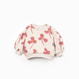 Fleece sweater met klaverprint - Sketches
