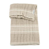 Deken pre-washed hydrofiel jacquard - Stripe Sand - Meyco
