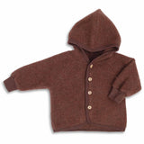 Hooded jacket - cinnamon mélange - Engel Natur
