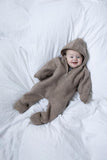 Wool onesie - Walnut Mélange - Engel Natur