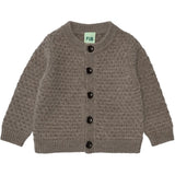 Baby Cardigan met structuur - Beige melange