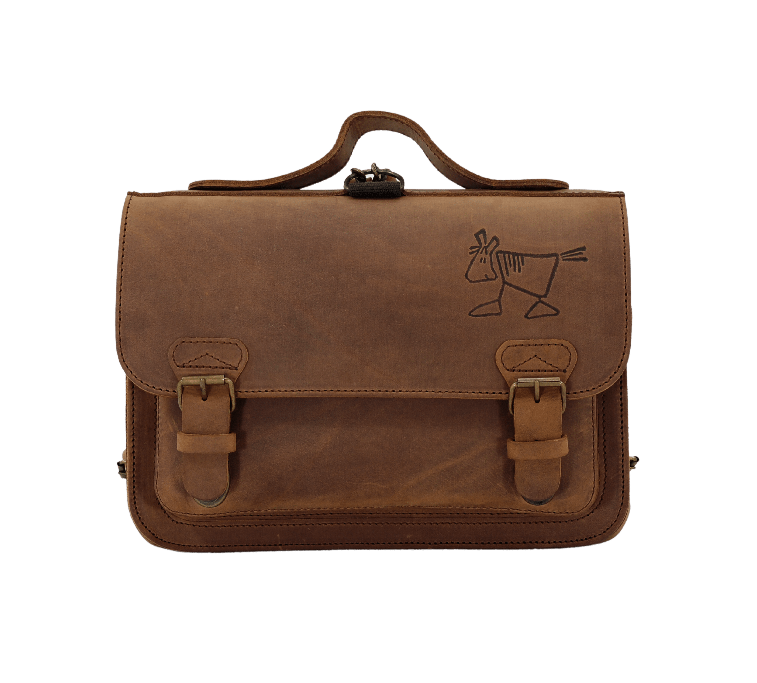 Leather toddler bag Ranger brown satchel Rider bags