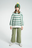 Flare broek - Groen met bloemen
