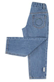 Jeansbroek - Washed navy denim