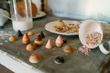 Houten gebakjes