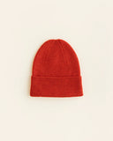 Beanie Fonzie Newborn - Red - Hvid