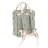 Mini Square rugzak Happy Prints - Light Olive