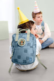 Mini Square rugzak Pattern Party - Blauw