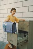 Leder-Schulranzen mit Schnallen - Marguerite Lila - Own Stuff