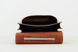 Lederen schooltas met gespen - Silver