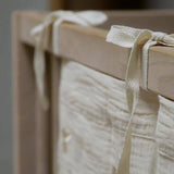 Bed opbergzakje - Handgeborduurd met klavertjes