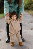 Wool onesie - Sand Mélange - Engel Natur