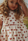 Cianna bow jurk - Amour rouge