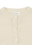 Cardigan Venti Pointelle - Antique White