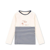 Aster zwem-T-shirt - Marin stripe