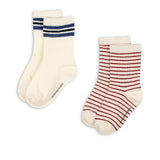 2-pack Act sokken - Off white - Konges Slojd